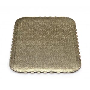 Double Wall Gold/Kraft Scalloped Cake Pads