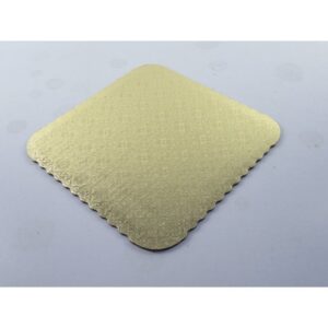Square C-Flute Gold Scalloped Pads