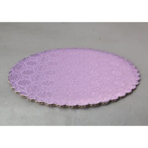 C-Flute Lilac Scalloped Cake Circles