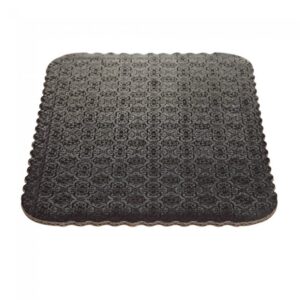 D/W Black Scalloped Cake Pads