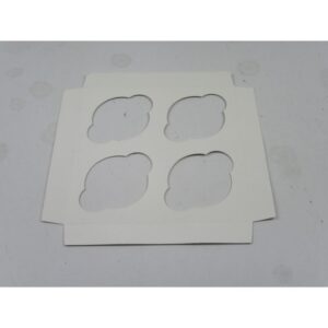7X7 Cupcake Insert White – 4 Reg Cup