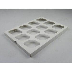 14X10 Cupcake Insert White